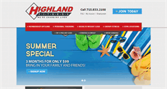 Desktop Screenshot of highlandfitness.com